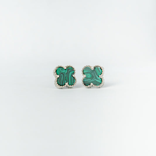 FOUR LEAF CLOVER GREEN STUDS