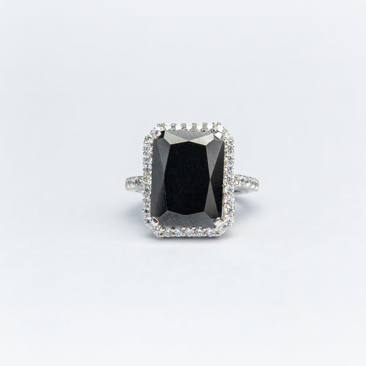 BLACK OCTAGON RING